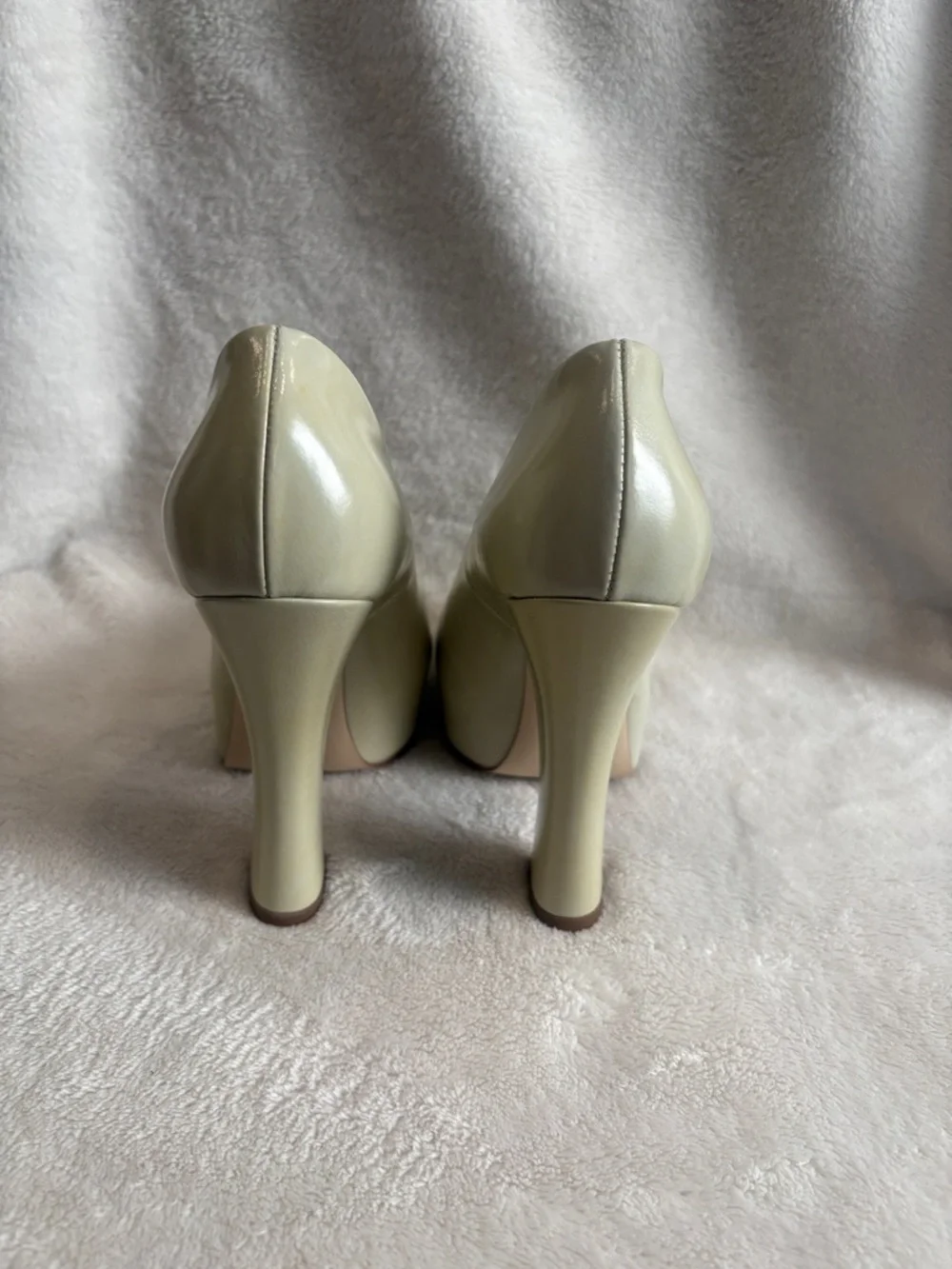 Burberry Women's Sage Green Platform Pumps - Picture 7 of 14
